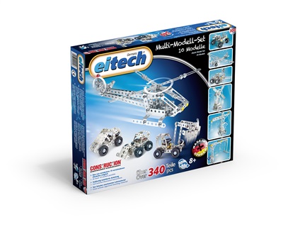 Eitech mange model metal byggesæt - 10 modeller
