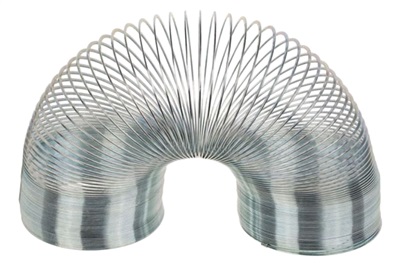 Slinky, trappehopper - gående metalfjeder