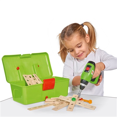 Træbyggesæt med værktøjskasse
